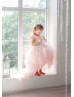 Blush Pink Tulle Flower Girl Dress Photoshoot Dress